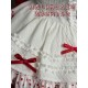 Twin Bears Take A Bite Of Cake White&Red JSK and Salopette(2nd Pre-Order/Full Payment Without Shipping)